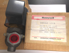 Honeywell 120V Solenoid Gas Valve V4036A 1019