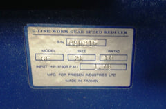 G-Line Size 21 10:1 Worm Gear Speed Reducer