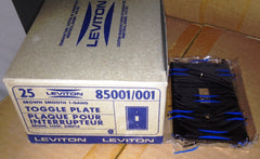 Brown Toggle Wallplate Leviton 85001, New (Box of 250)