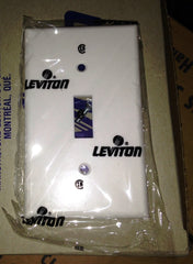 White Toggle Wallplate Leviton 88001 (box of 250)