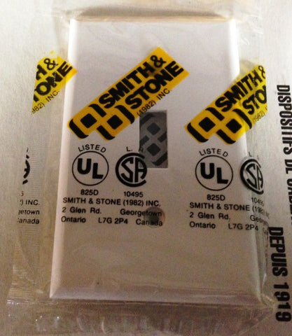 White Toggle Wallplate Smith&Stone 6-0301-5 (Box of 250)